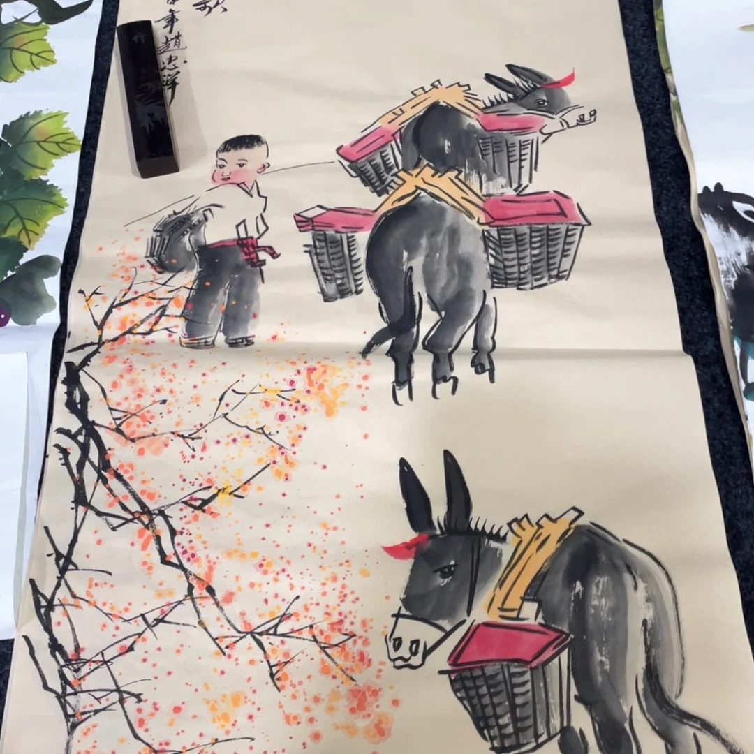 国画国画作品画心一张