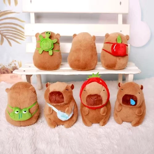 卡皮巴拉水豚毛绒玩具可爱抱枕公仔玩偶礼物