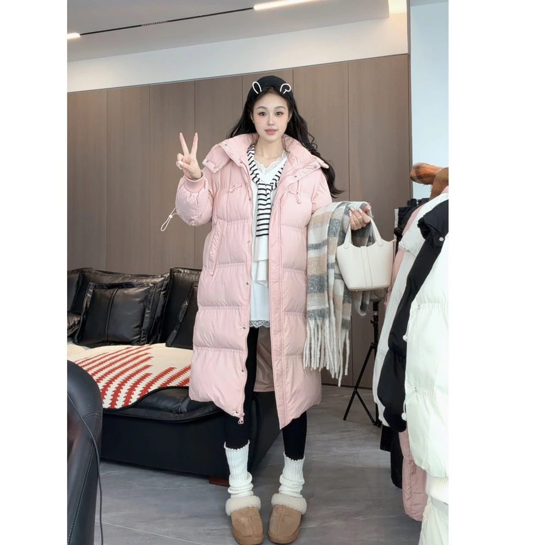 25年新款棉服女冬长款大牌高端棉服流行爆款冬装填充棉外套