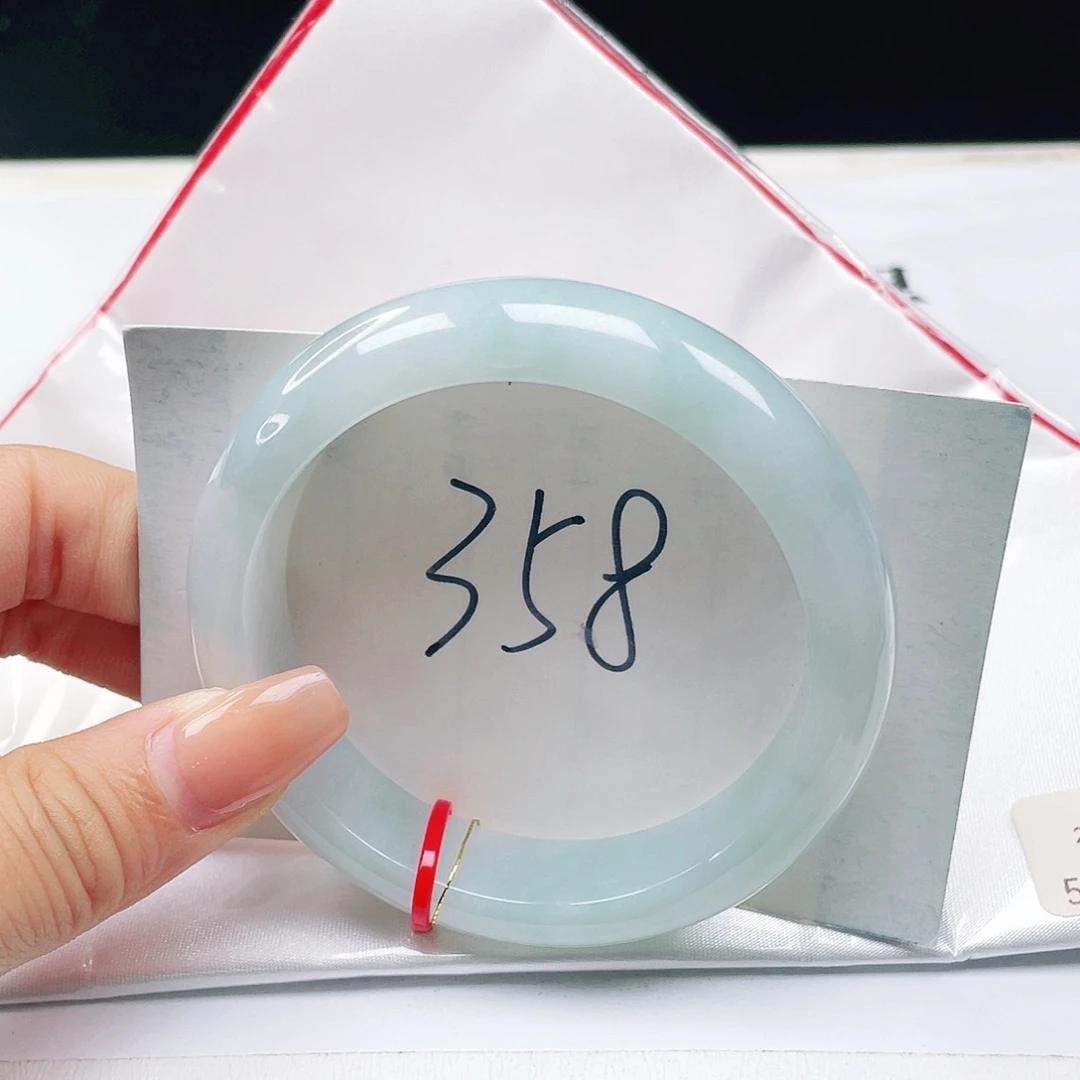 翡翠未镶嵌手镯55正圈