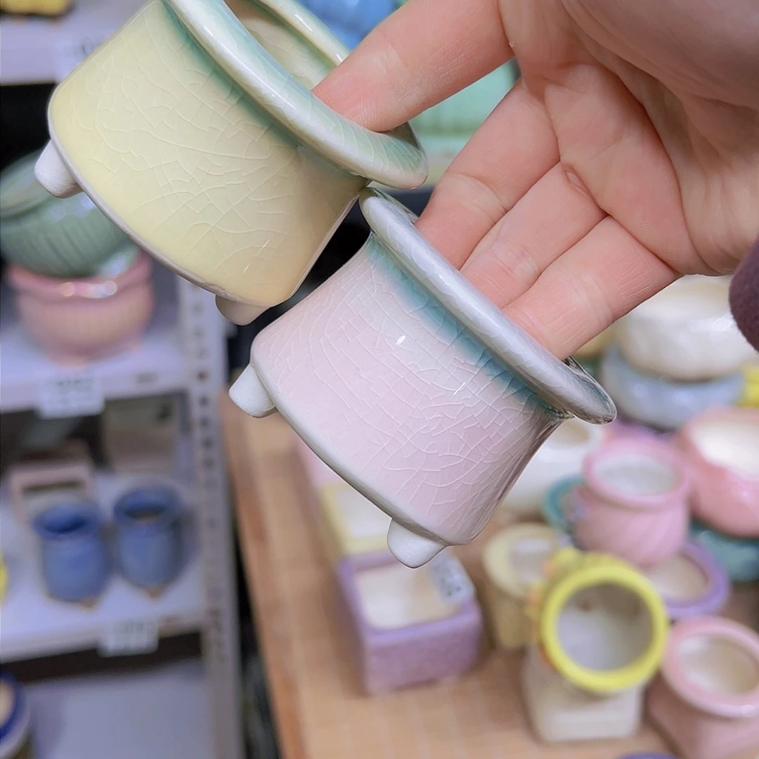 红陶陶瓷花盆当场满12包邮