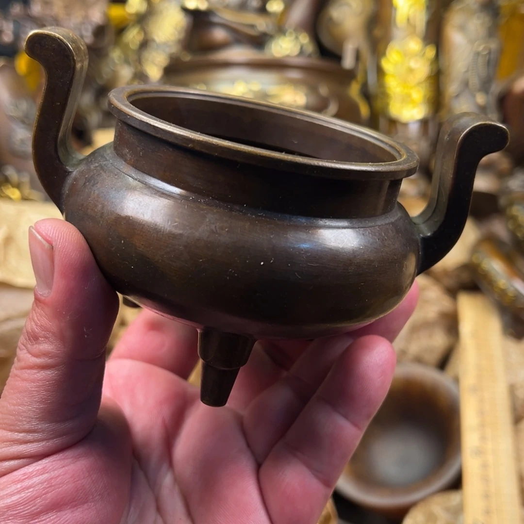 茶壶香炉铜器摆件