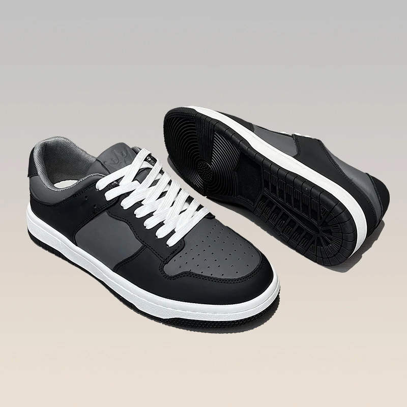 真皮板鞋男款空军鞋子爆款2025新款高品质休闲鞋时尚低帮潮鞋男士
