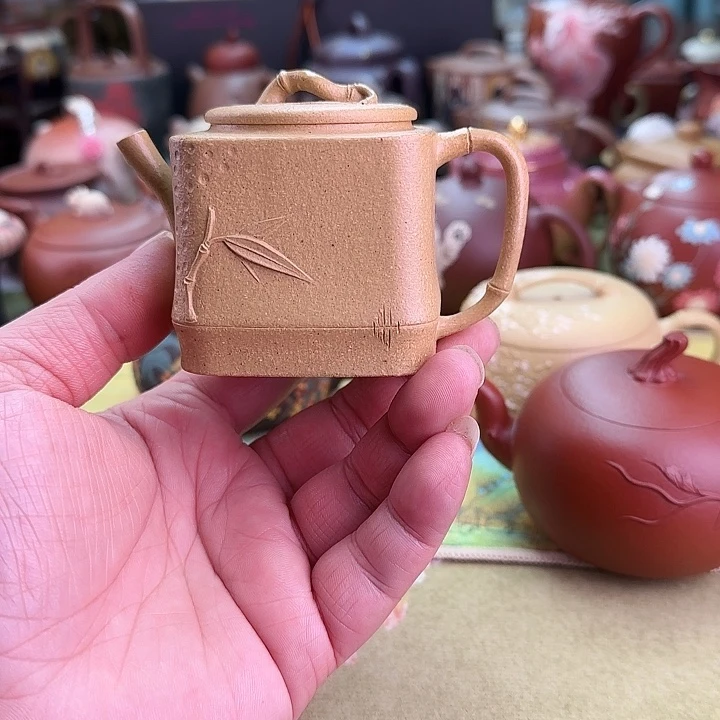 茶壶紫砂小方竹节