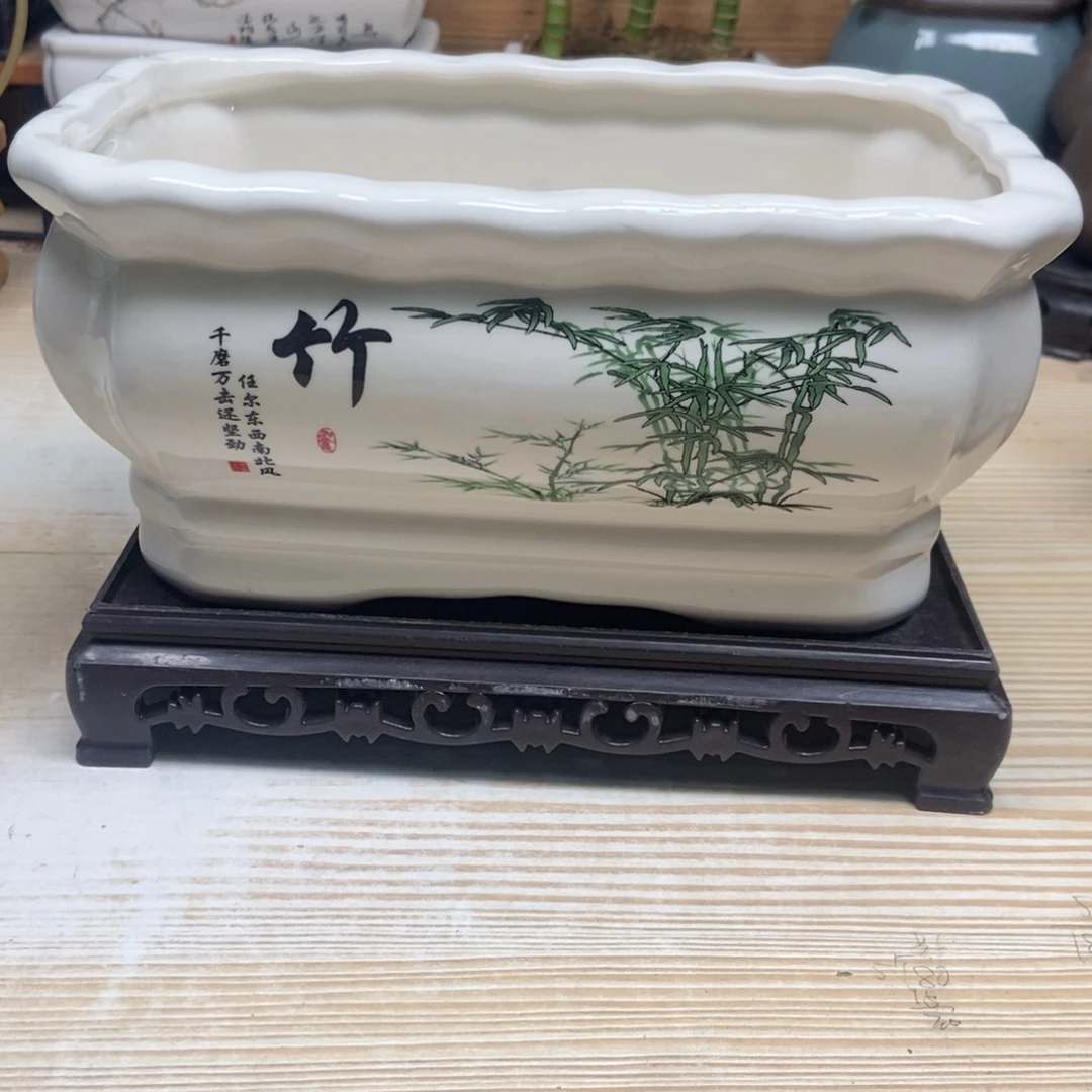 瓷片陶瓷花盆陶瓷艺术