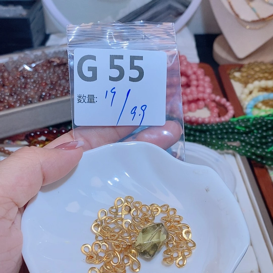 水晶珠宝半成品银S925镶嵌G55
