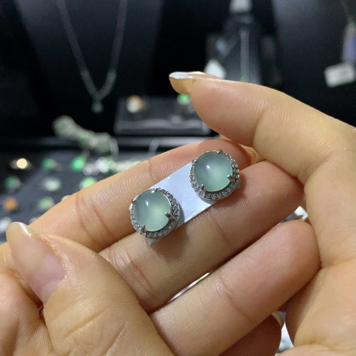 翡翠银S925镶嵌戒指