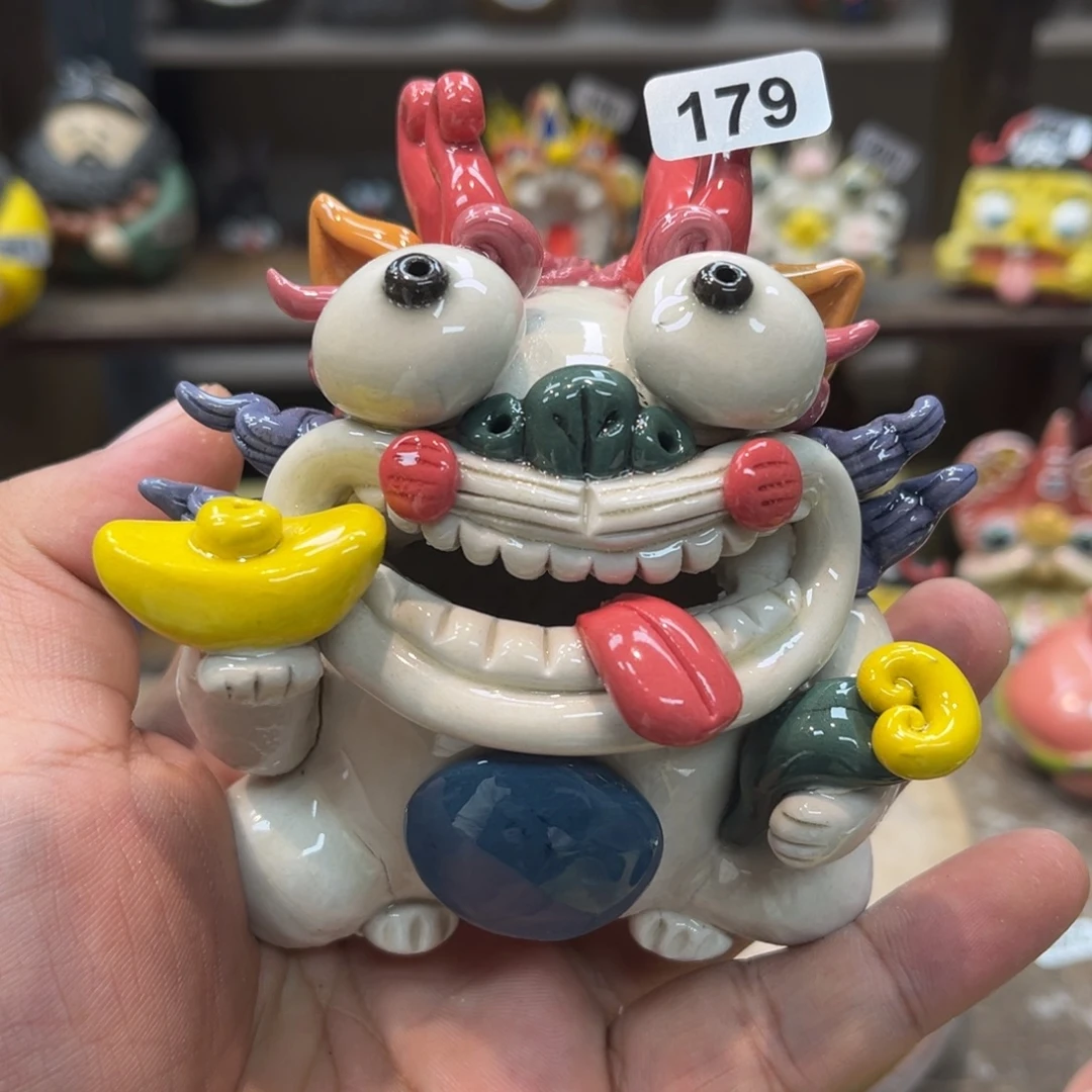 摆件纯手工抽象陶瓷摆件179