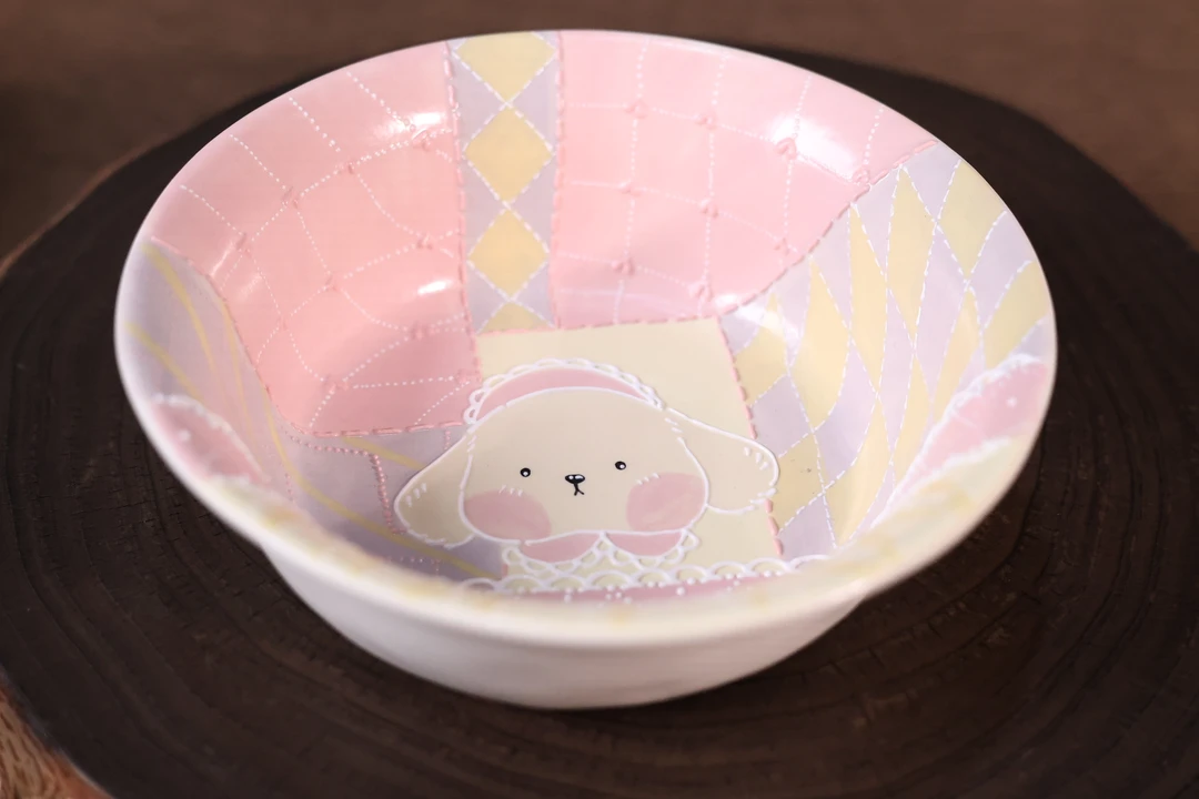 釉下彩吃饭卡通风碗餐具0390