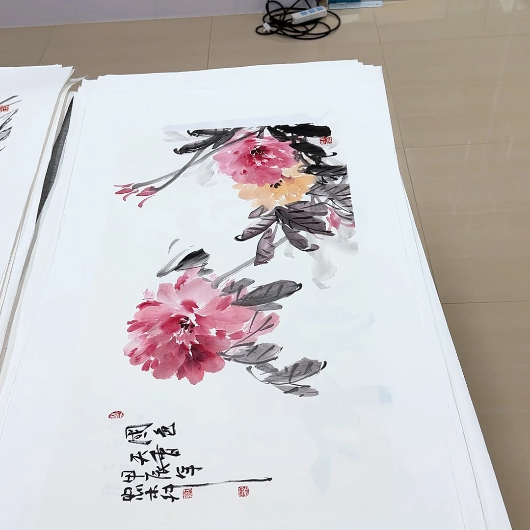 国画国画作品多次