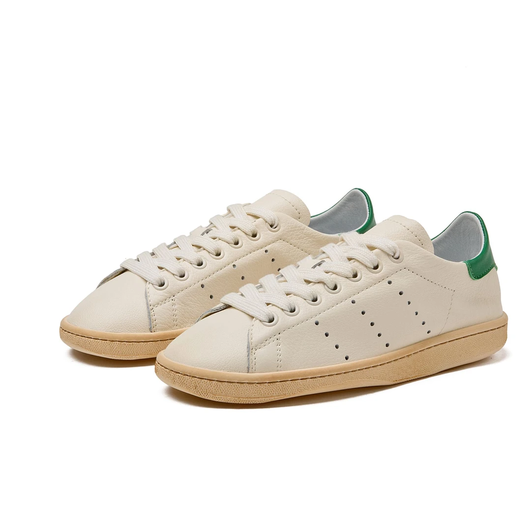 做旧擦色软面软底夏季透气平底板鞋女款低帮时尚秋季单鞋G570