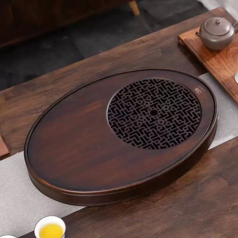 楠竹椭圆小盛水  胡桃色2  L2025