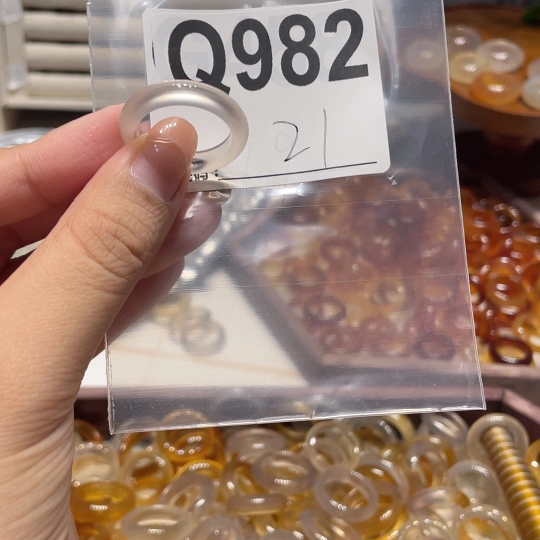 玛瑙/玉髓未镶嵌戒指982
