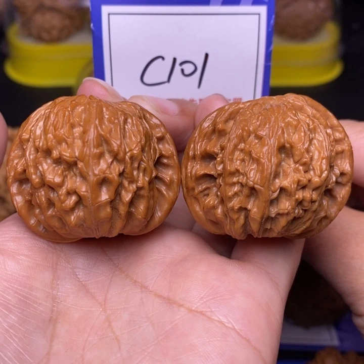 文玩核桃把件41全品磨盘c101