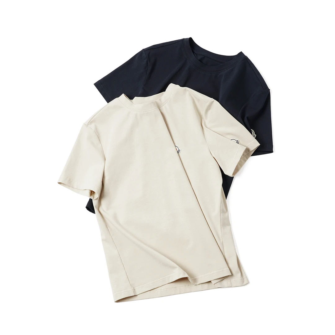 【圆领章仔短袖】TXEL55184简约纯色户外休闲商务风短袖T恤