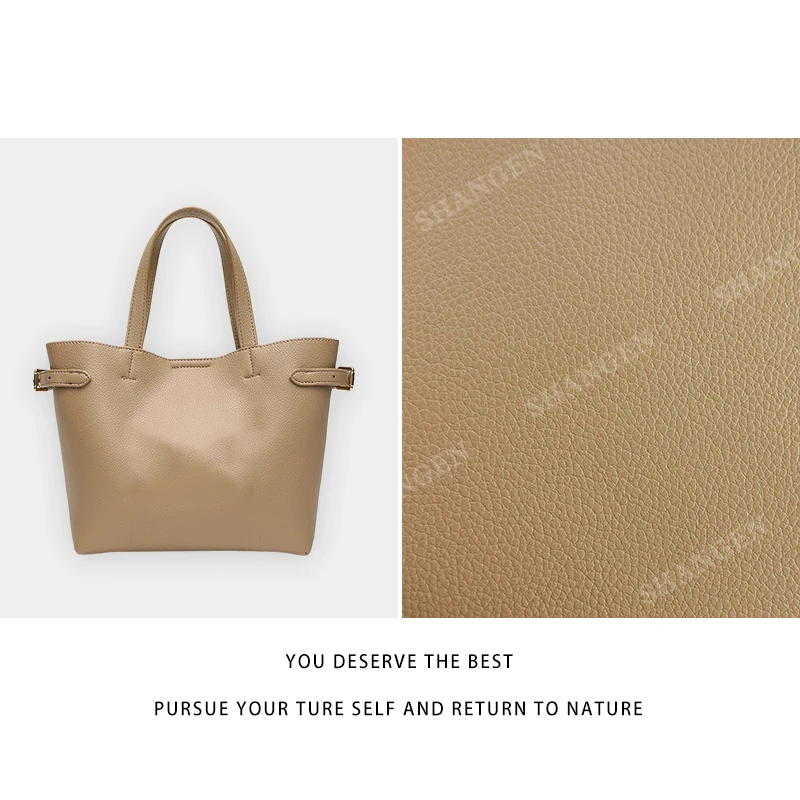 【云云甄选】RC-25463-奶茶色-轻奢时尚女士新款手提斜挎包