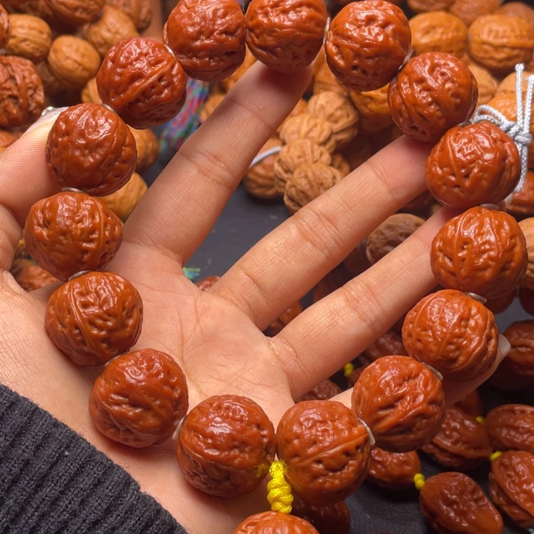 文玩核桃吊坠逍**虎荔枝纹肉丸子