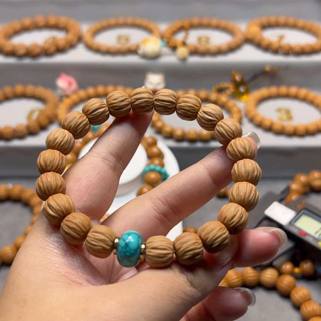 手串猴头核桃11哑光菠萝蜜