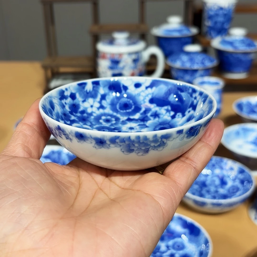 ༄***༄景德镇纯手绘普洱杯微瑕