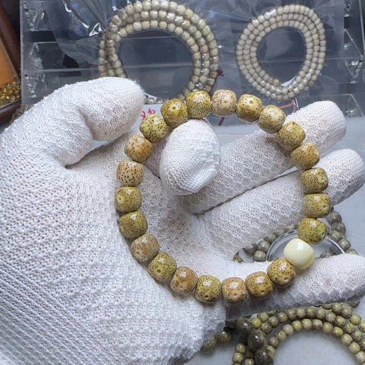 手串星月菩提原生态石玉料单圈