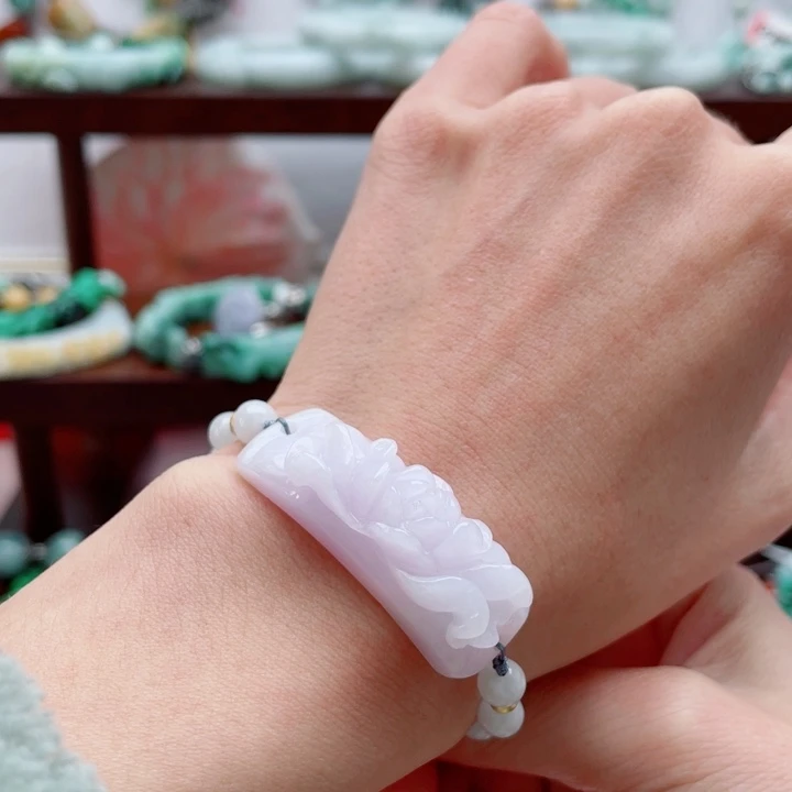 翡翠未镶嵌手链手牌