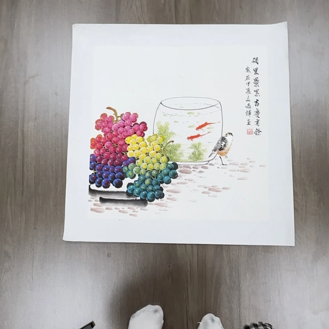 国画国画作品山水花鸟