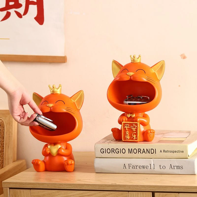 招财猫入户门口玄关钥匙收纳客厅家居装饰品鞋柜客厅布置家居用品