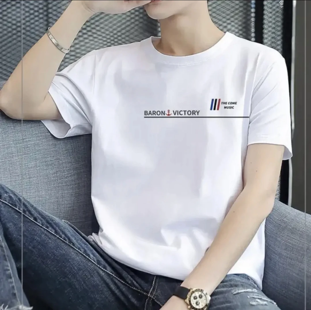 2025新款T恤男圆领短袖潮流百搭男士半袖时尚宽松情侣款上衣t