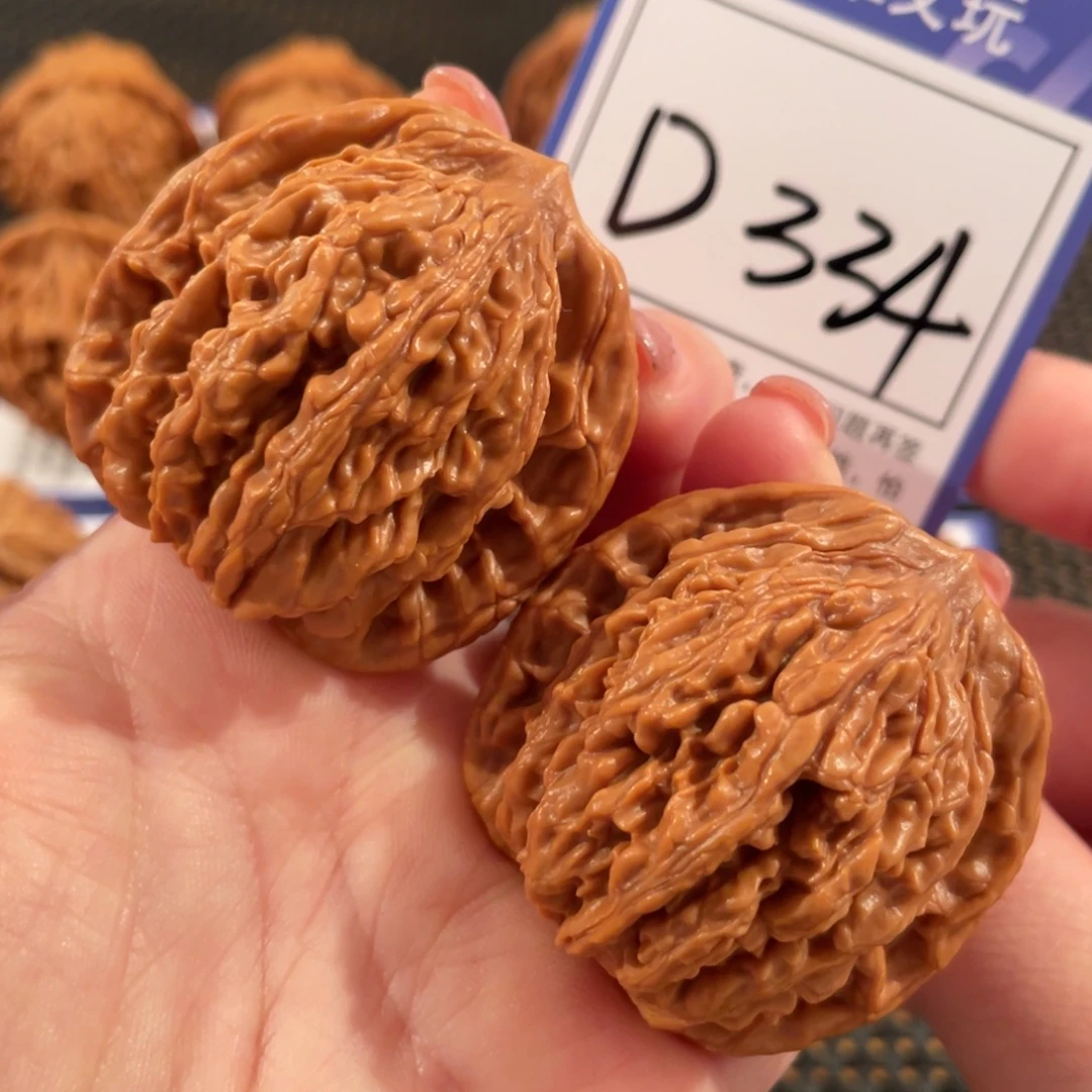 把件文玩核桃D334虎头42