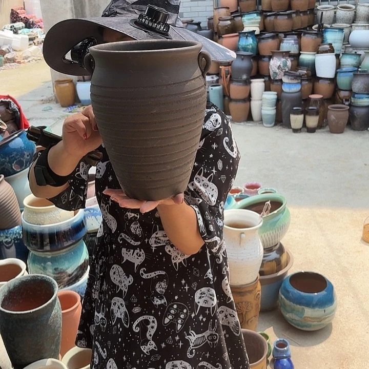 口20高27瑕疵底裂一个盆子。