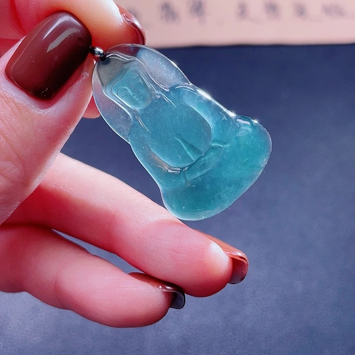 翡翠吊坠(不含链)银S925镶嵌