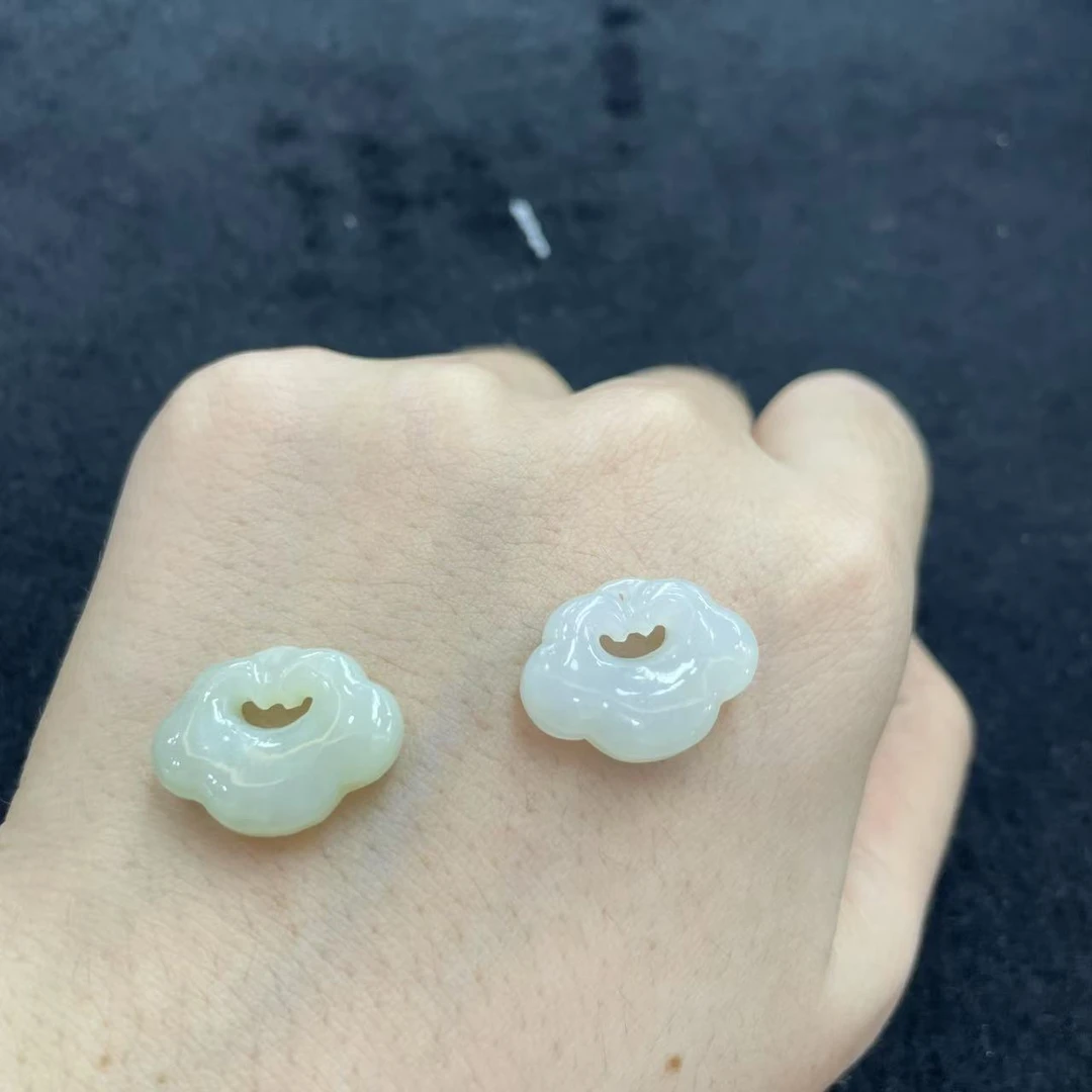 【玉经纶】31499/HQ18-和田玉如意锁吊坠-多样性发其一