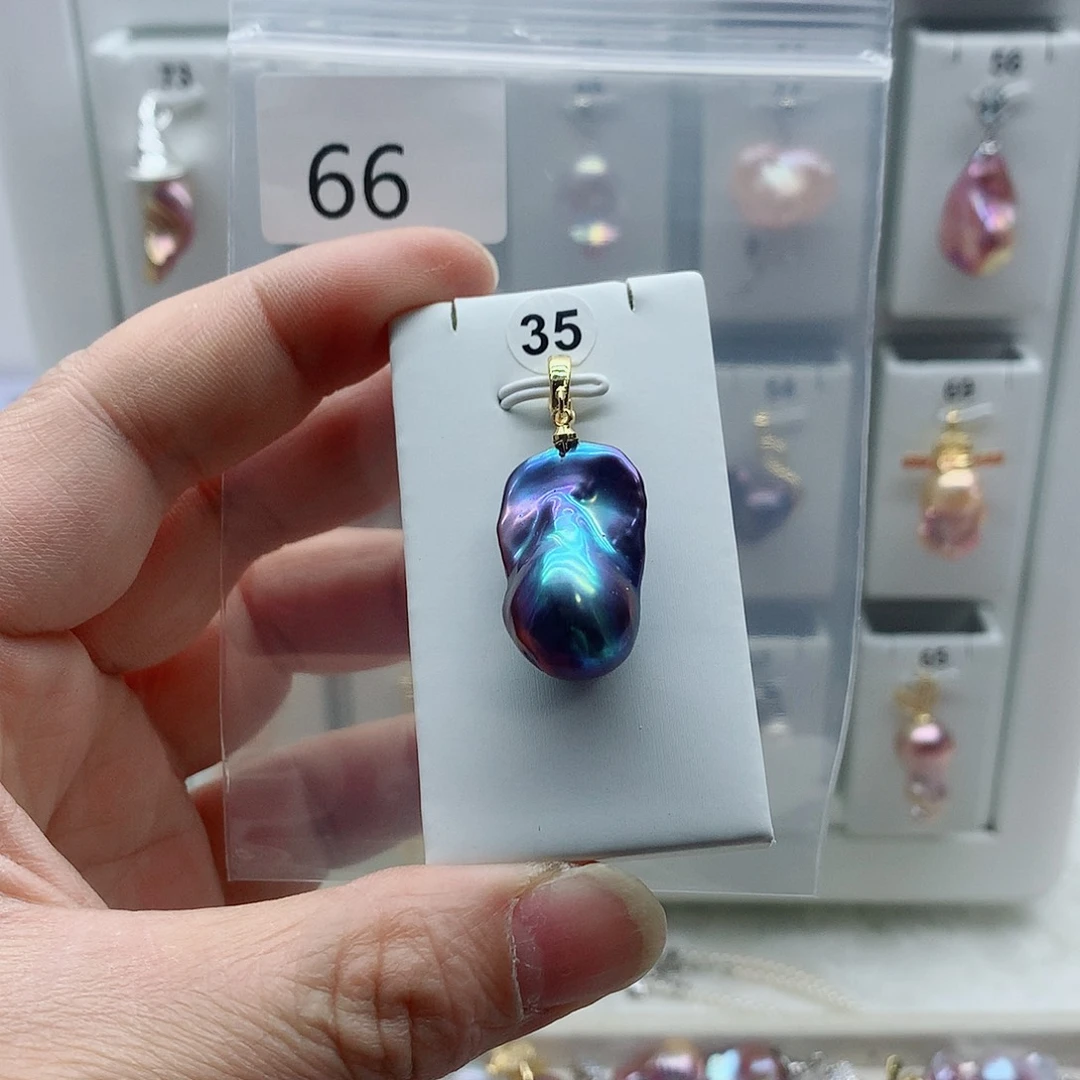 吊坠(不含链)淡水珍珠合金