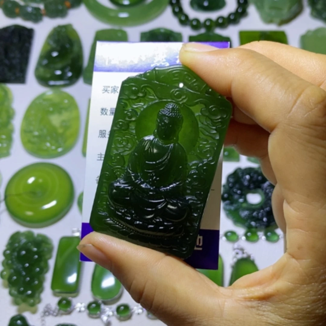 【闪购商品】未镶嵌蛇纹石玉颈饰开****暖