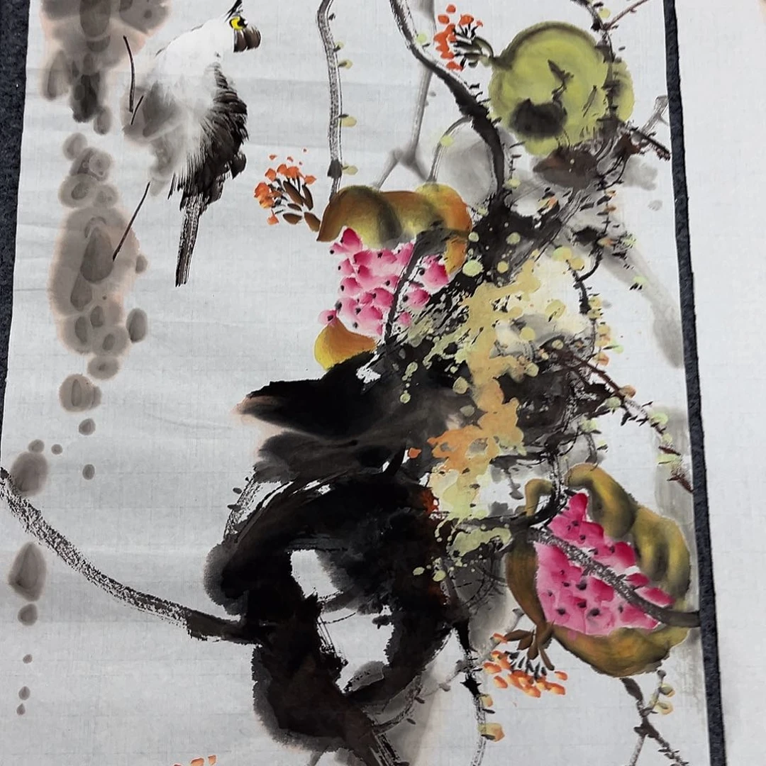 国画国画老师手绘作品