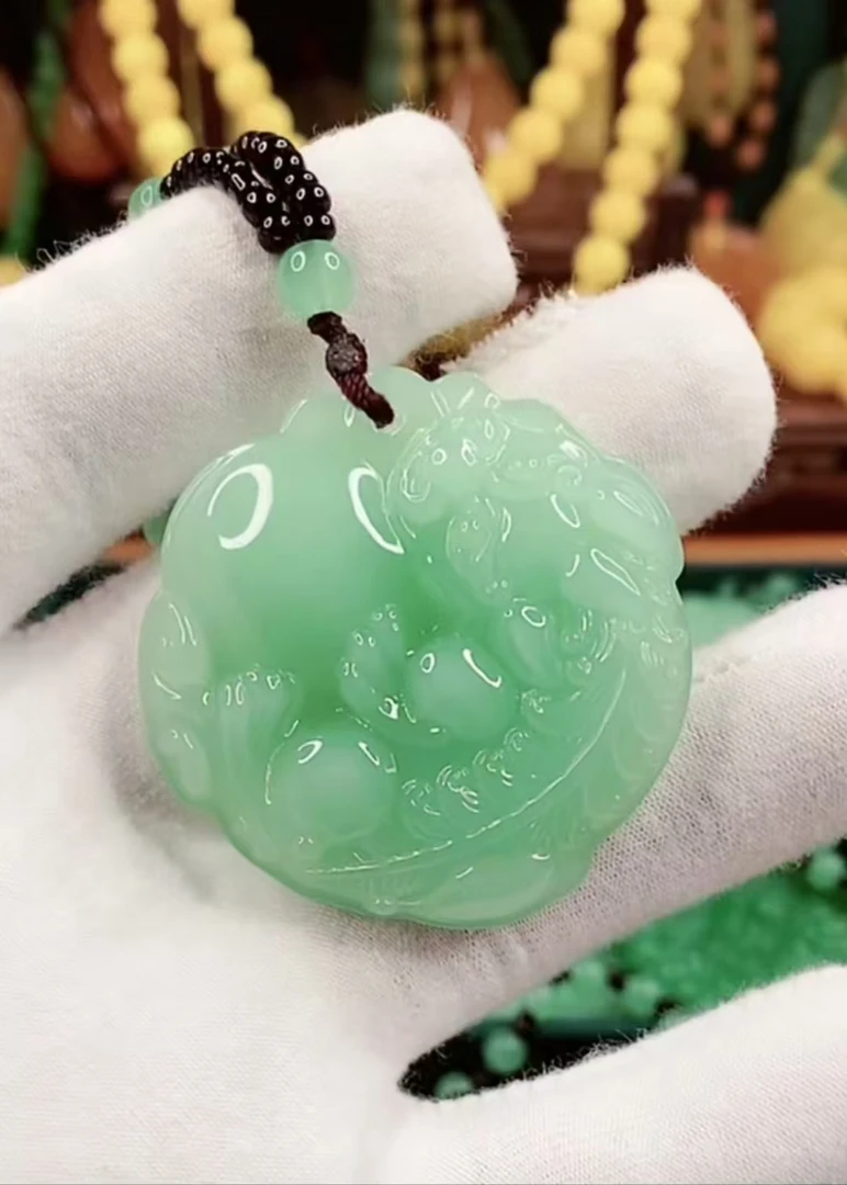 夏季新款2、浅绿貔貅抱宝经典百搭.