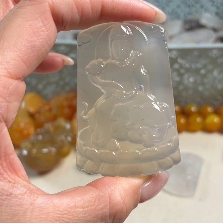 玛瑙/玉髓未镶嵌吊坠(不含链)