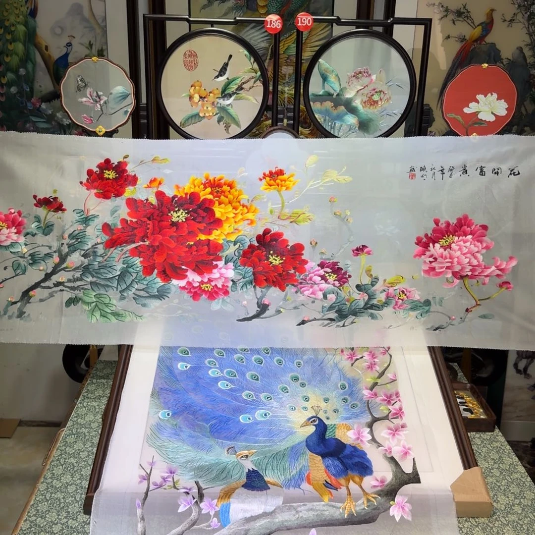 刺绣手工苏绣工艺制作技艺精湛