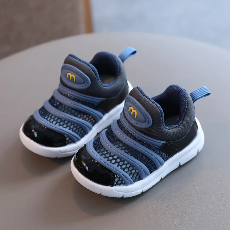 夏季婴儿凉鞋防滑网面毛毛虫网鞋男宝宝鞋子包头女小童软底学步鞋