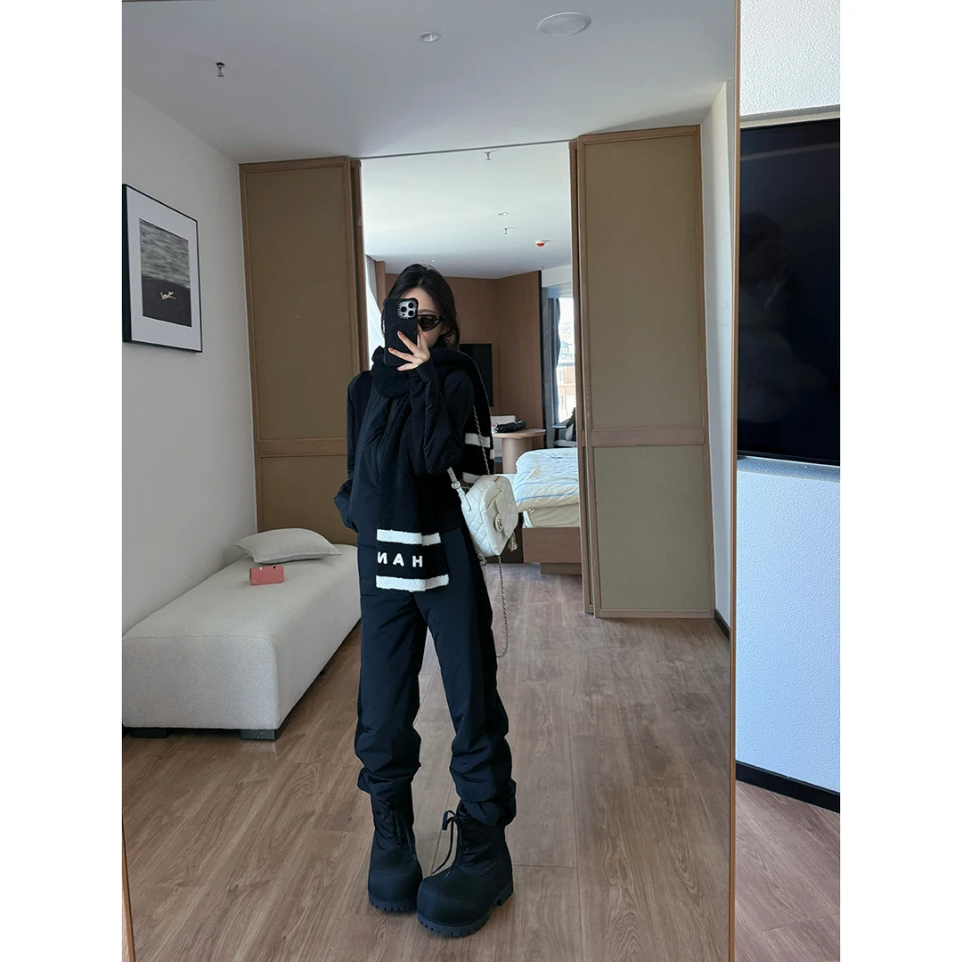 FORNI 海克斯美人超级重磅夹棉中间层套装纯色轻薄连帽套装运动