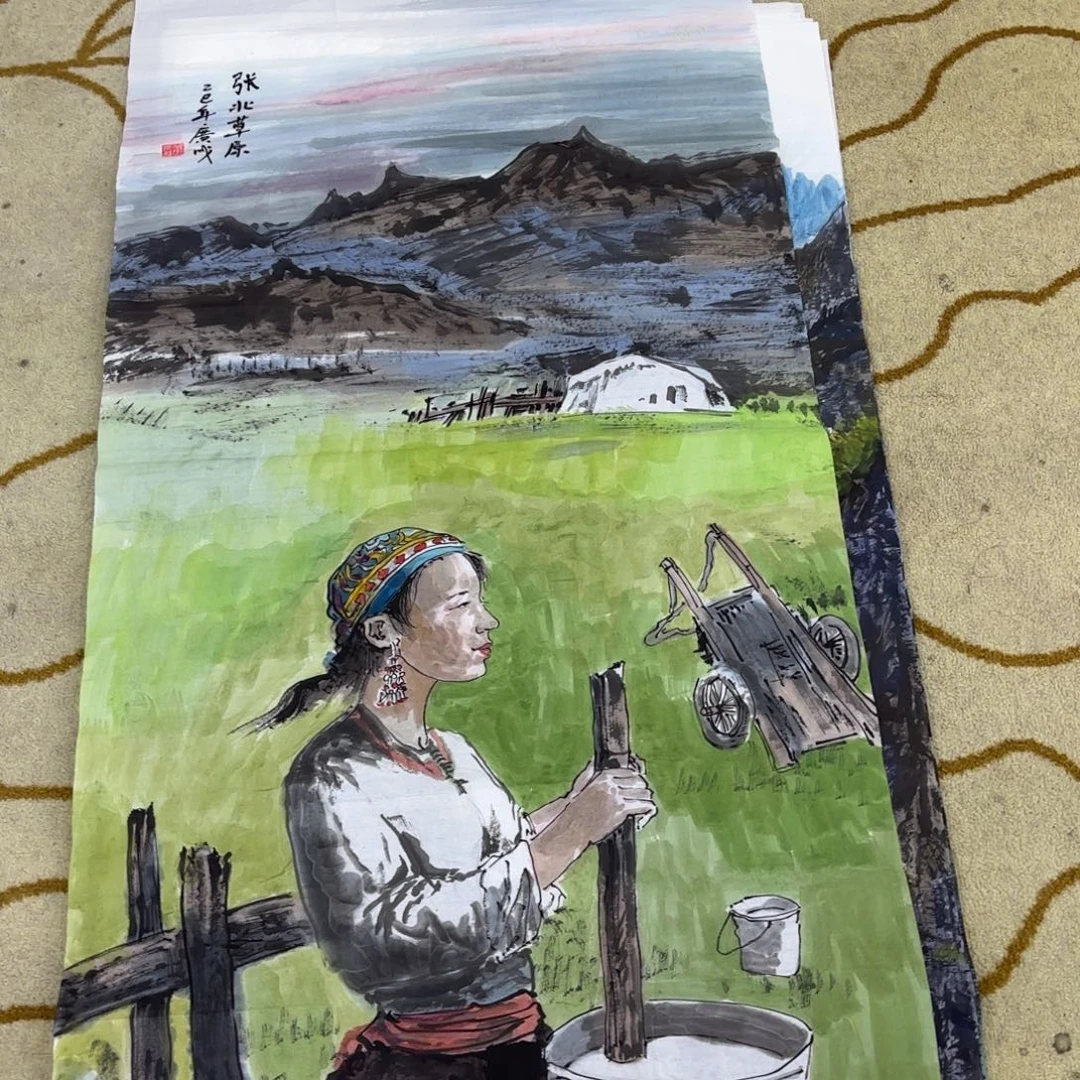 听***雨国画崔广成李欣主播