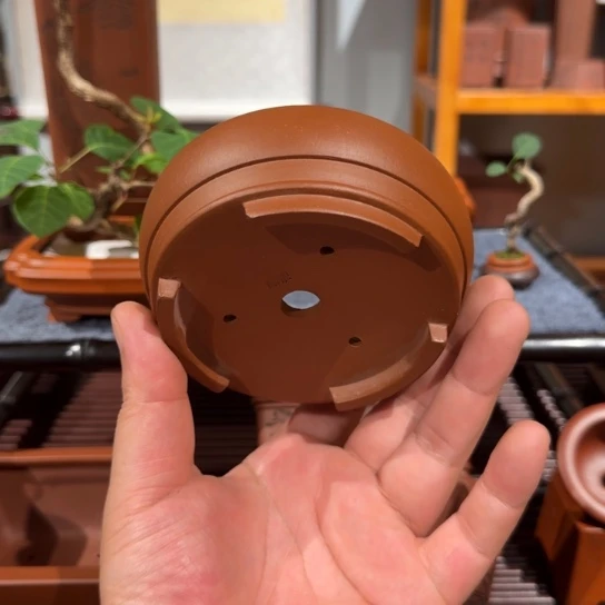 紫砂花盆原矿紫泥