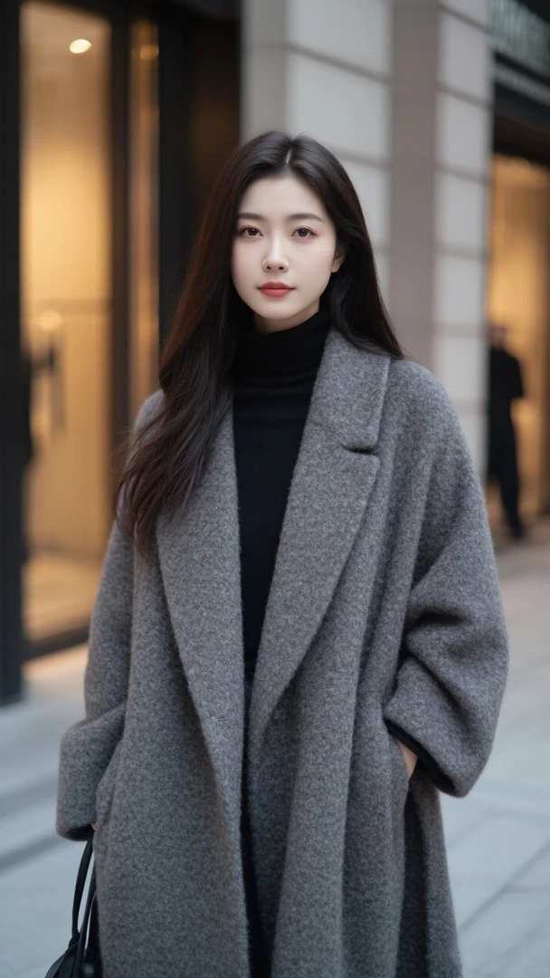 020秋冬时尚百搭中长款大衣