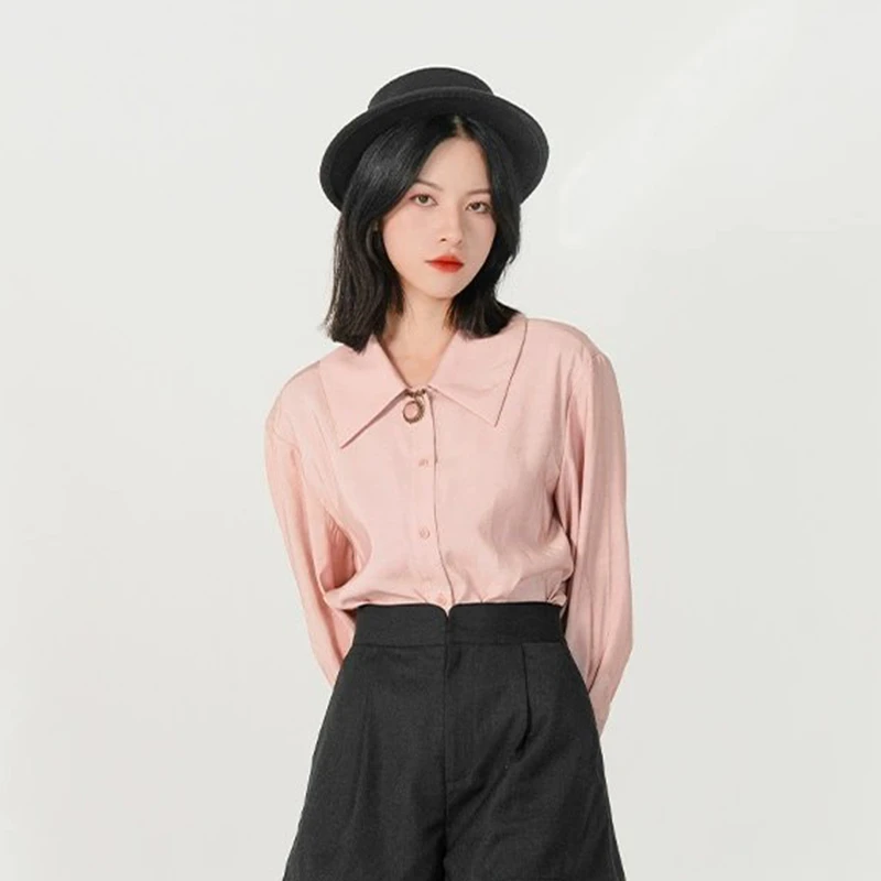 D-HARRY/迪哈利女新款百搭时尚甜美长袖衬衫DH231D95938D