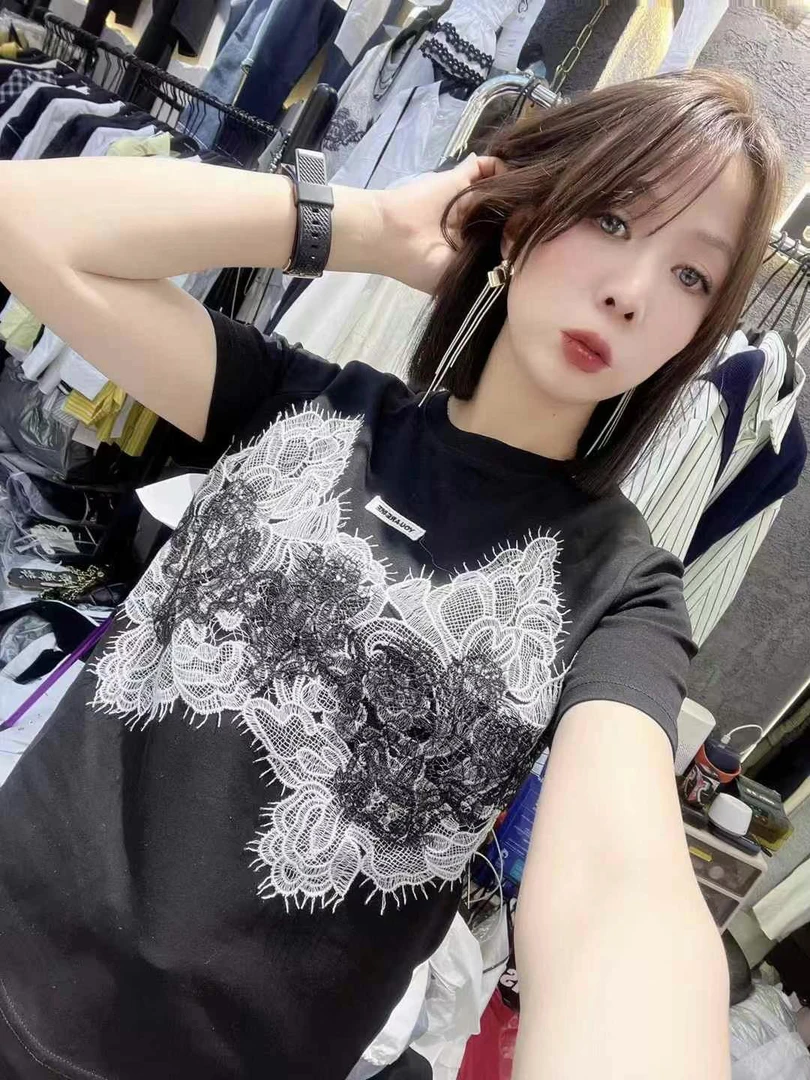 连帽针织拉链T恤加厚常规款白色短袖套装百搭潮流休闲极简风82569
