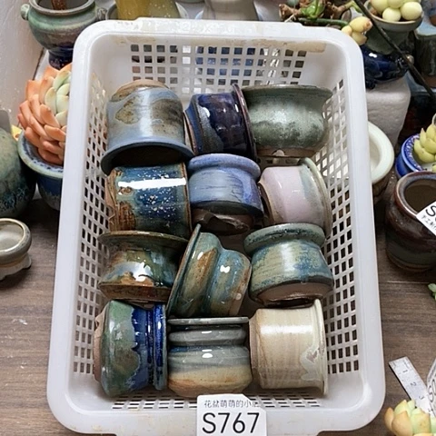 紫砂花盆767微瑕品口径4到5左右