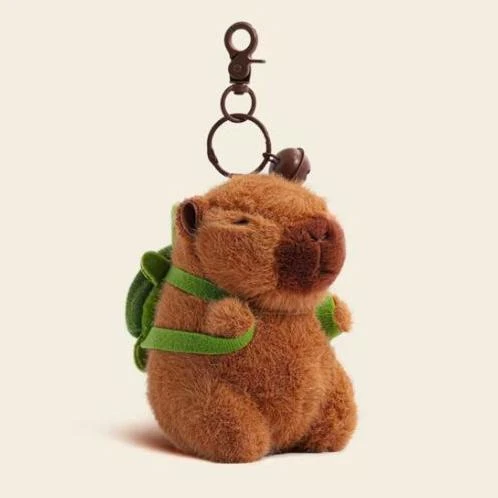 卡皮巴拉(乌龟背包)毛绒公仔挂件