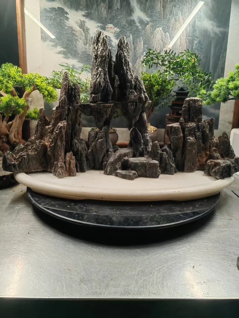 8823+洞天仙境款创意盆景鱼缸造景摆件