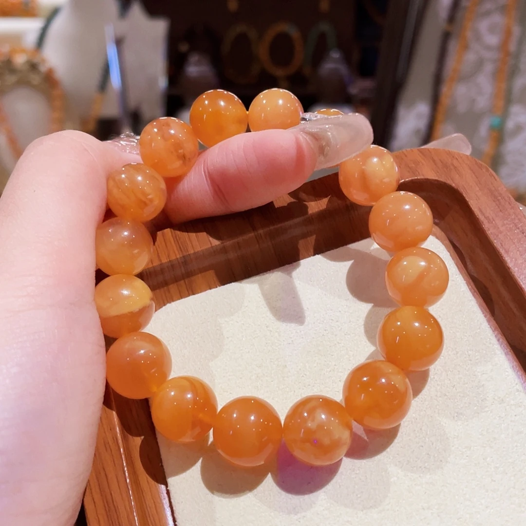 蜜蜡未镶嵌手串手串