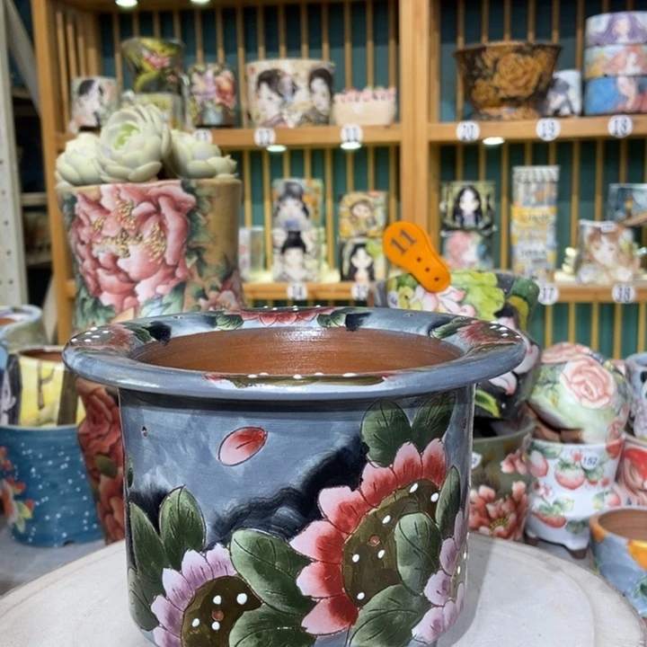 红陶景德镇艺术手绘作品